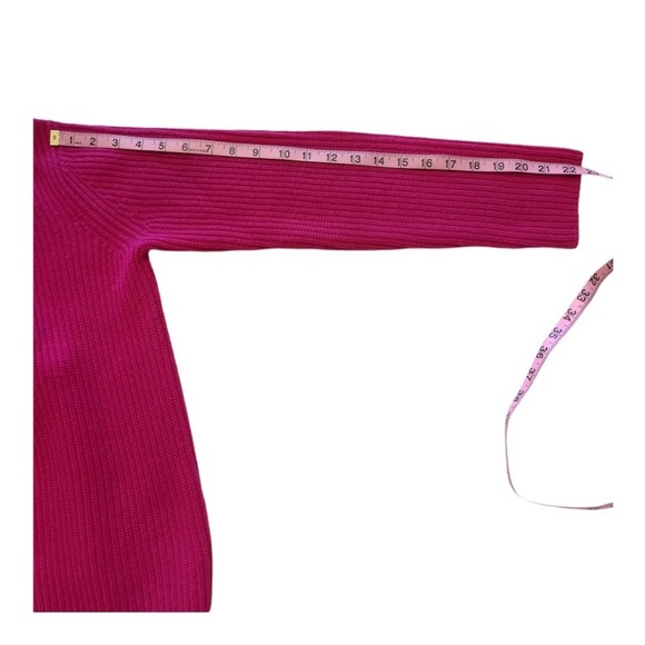 Banana Republic Cashmere Chiara Fuchsia Turtleneck Sweater M - Picture 6 of 9